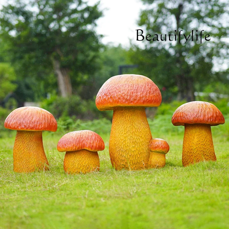 Уличная модель грибов украшение для морели курица пихта мацуэм скульптура