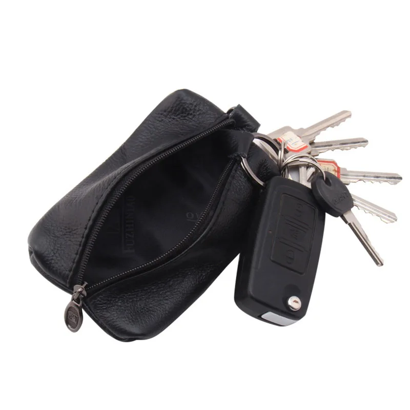 

Wallets Zipper Keys For Car Keychain Men Organizer Leather Key Card Bag Key Holder Covers Case Cover Women Bag Housekeeper