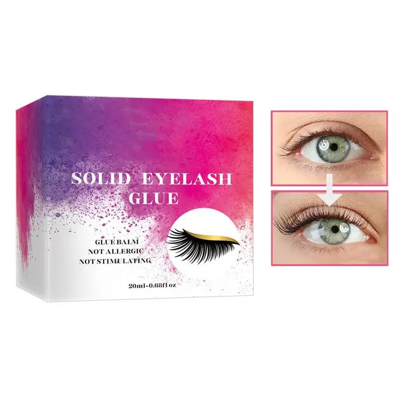 

Клей для ресниц твердый клей для ресниц супер сильная фиксация Быстросохнущий невидимый клей для ресниц водостойкий стойкий клей для ресни...