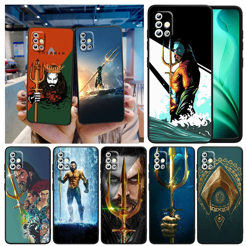 

Justice League Aquaman Hero For Samsung A73 A72 A71 A53 A52 A51 A42 A33 A32 A23 A22 A21S A13 A04 A04S A03 5G Black Phone Case