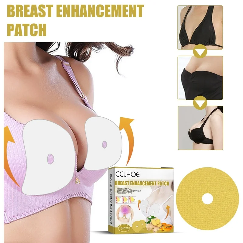 

10Pcs Breast Enhancers Patches Pads Ginger Plant Ingredients Sexy Lifting Firming Large Bust Chest Pastes Patches Beauty Care