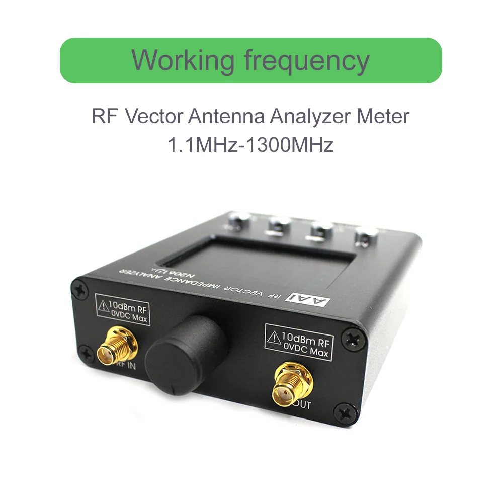 New English Verison N2061SA Short Wave Antenna Analyzer Meter Tester 1.1MHz~1300MHz UV RFID Vector Resistance/Impedance /SWR