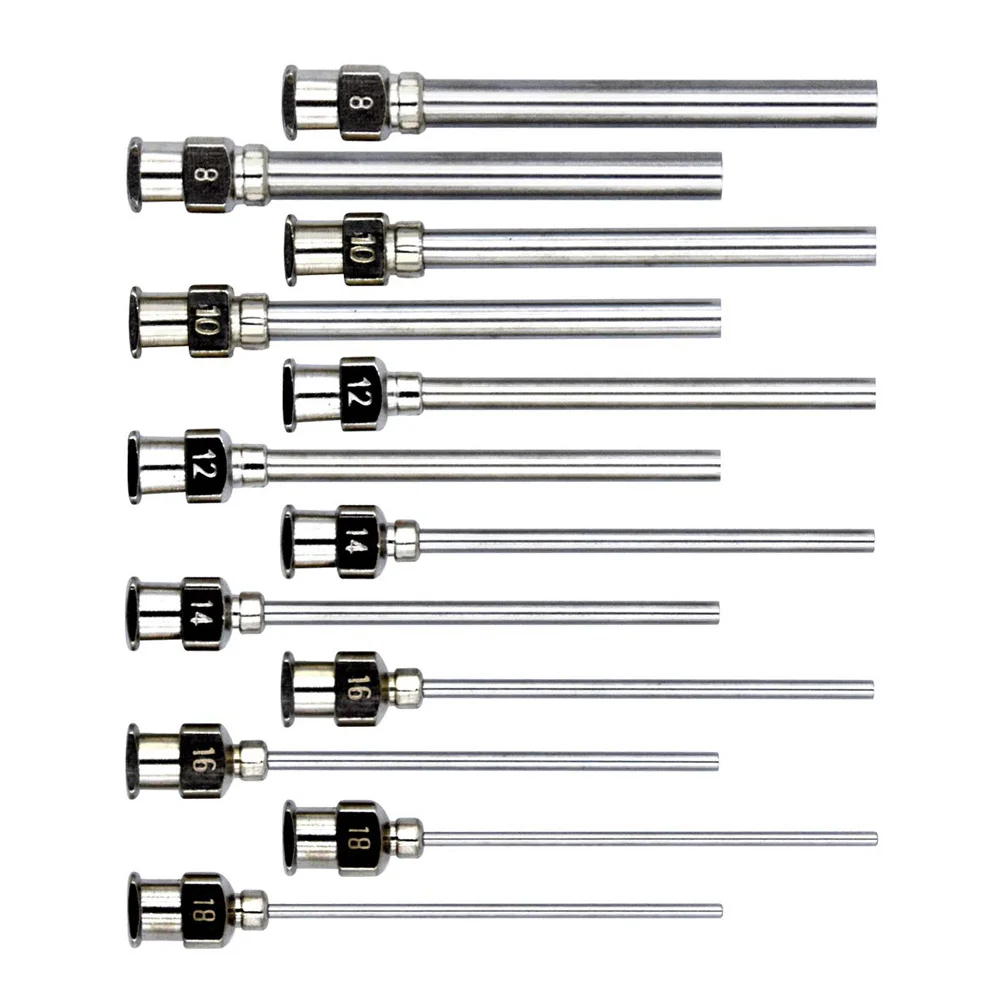 

12pcs Premium Stainless Steel Precision Blunt Dispenser Dispensing