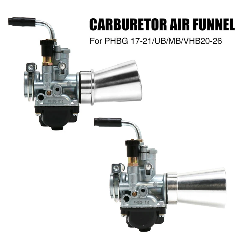 

Воздушный фильтр карбюратора 50 мм, впускной клапан мотоцикла, совместим с Dellorto PHBG-UB VHBZ MB-VHB R2LC