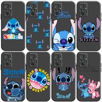 disney cartoon stitch phone case for xiaomi redmi note 9 9i 9at 9t 9a 9c 9s 9t 10 10s pro 5g soft black silicone cover funda
