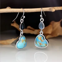 luxury heart drop earrings bridesmaid gift gift for her wedding gift birthday gift handmade jewelryfree shipping
