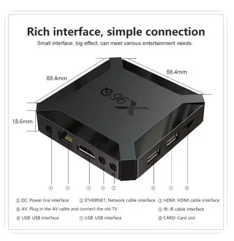 Фото [Подлинный] X96Q Android TV Box Super Mini версия 2 ГБ + 16 ГБ 4K HD Wi-Fi 2,4G ETV Приложение Global Market медиаплеер параллельный TXsuper Box №2