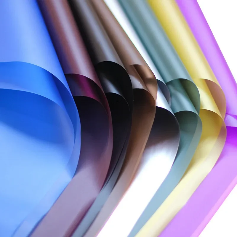 20 шт водонепроницаемый пластиковый цветок подарочная оберточная бумага с 10 м