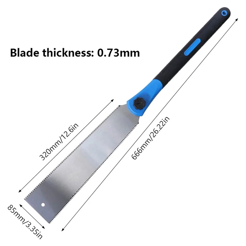 Japanese Style Hand Saw Stainless Plastic Cutting Handheld Trim Saw Steel Pull Saw Double Edge Flush Cut Saw Woodworking Tools images - 6