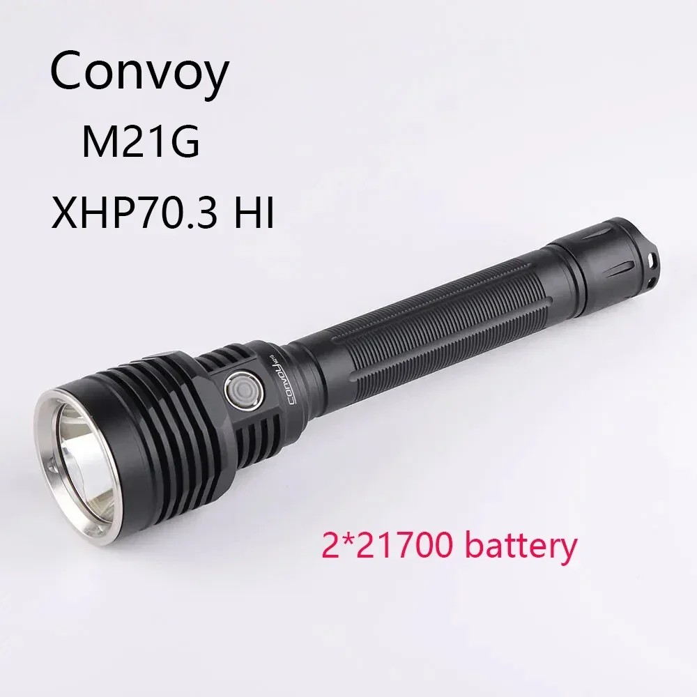 Фото Мощный светодиодный фонарик XHP70.3 HI 5200LM, полицейский фонарь с батареей 2*21700 для длительного кемпинга, рыбалки №3