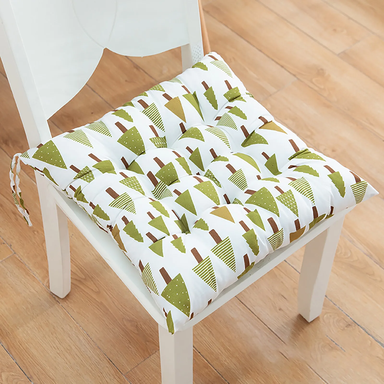 Утолщенное квадратное сиденье-татами 40 х40 см подушка из хлопка и льна для