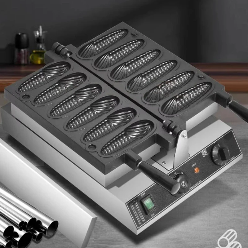 6 шт. вафельная машина в форме кукурузы с антипригарным покрытием