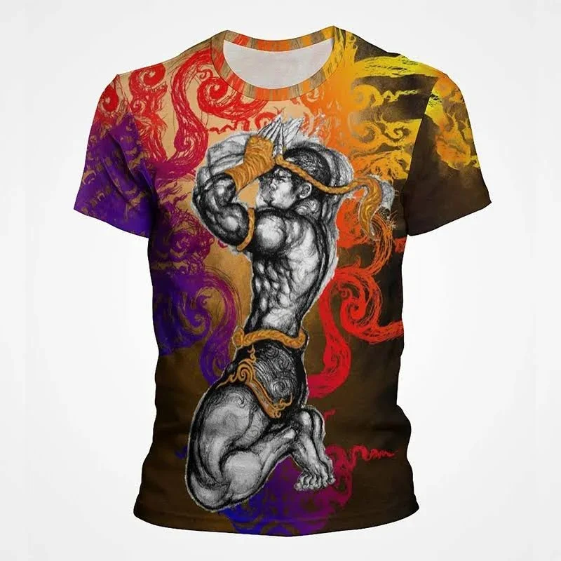 

3D Muay Thai Boxing Printing T Shirt Children Fashion Gym Short Sleeves Unisex Harajuku Sports T-shirts Quick Dry Clothing Tops