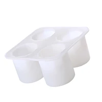silicone ice cup molds reusable ice cube trays for freezer with 4 cavities handmade silicone round bottle mould for diy crafts