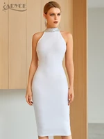 adyce 2022 new summer women white club bandage dress sexy backless sequined hot celebrity evening runway party bodycon dresses