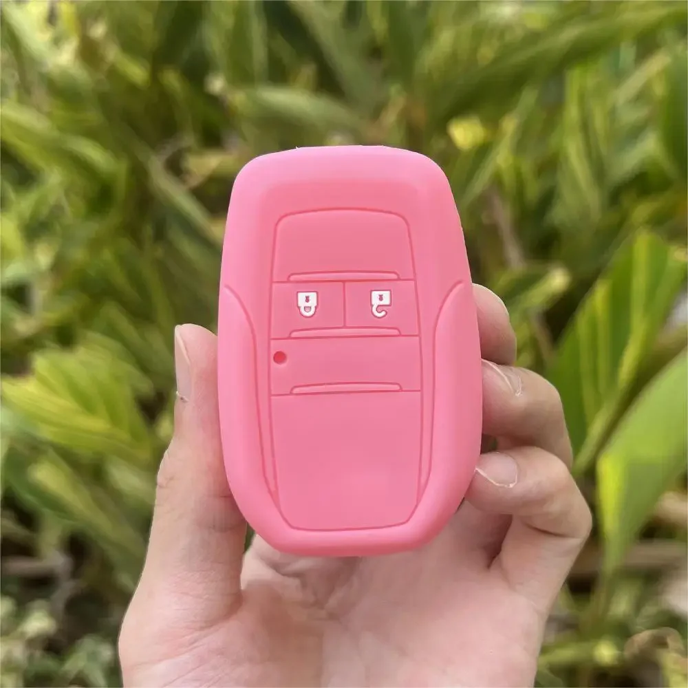 

Силиконовый защитный чехол для автомобильного ключа для Toyota Camry Corolla Reiz RAV4 Crown, 2 кнопки, раскладной, складной, дистанционный брелок, аксессуары
