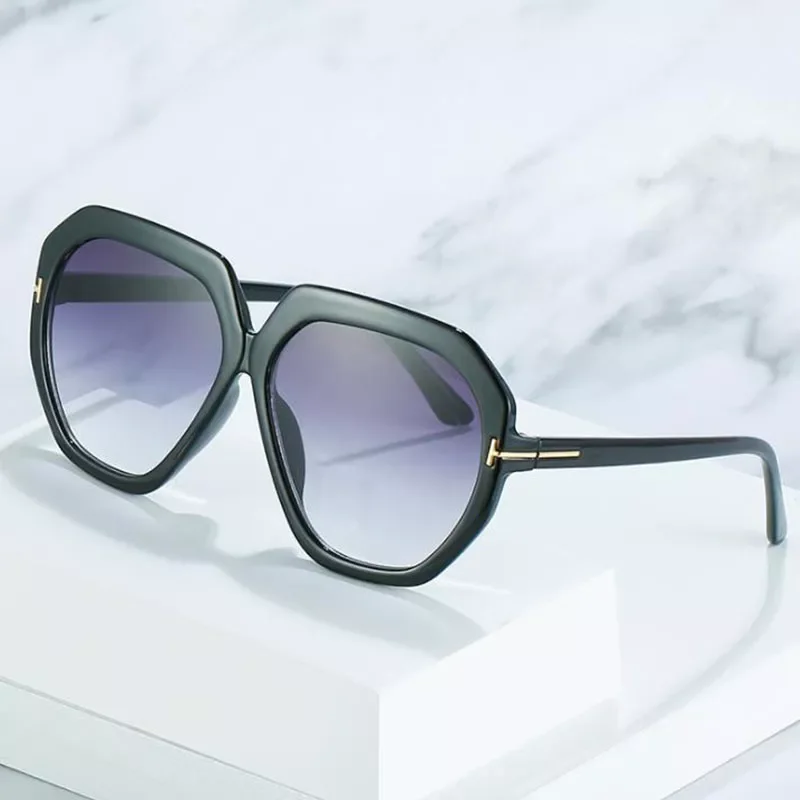 

New in T Sunglasses Men Women Fashion Luxury Brand Designer Oval Black Yellow Ladies Sunglasses Gafas De Sol Mujer y2k hair acce