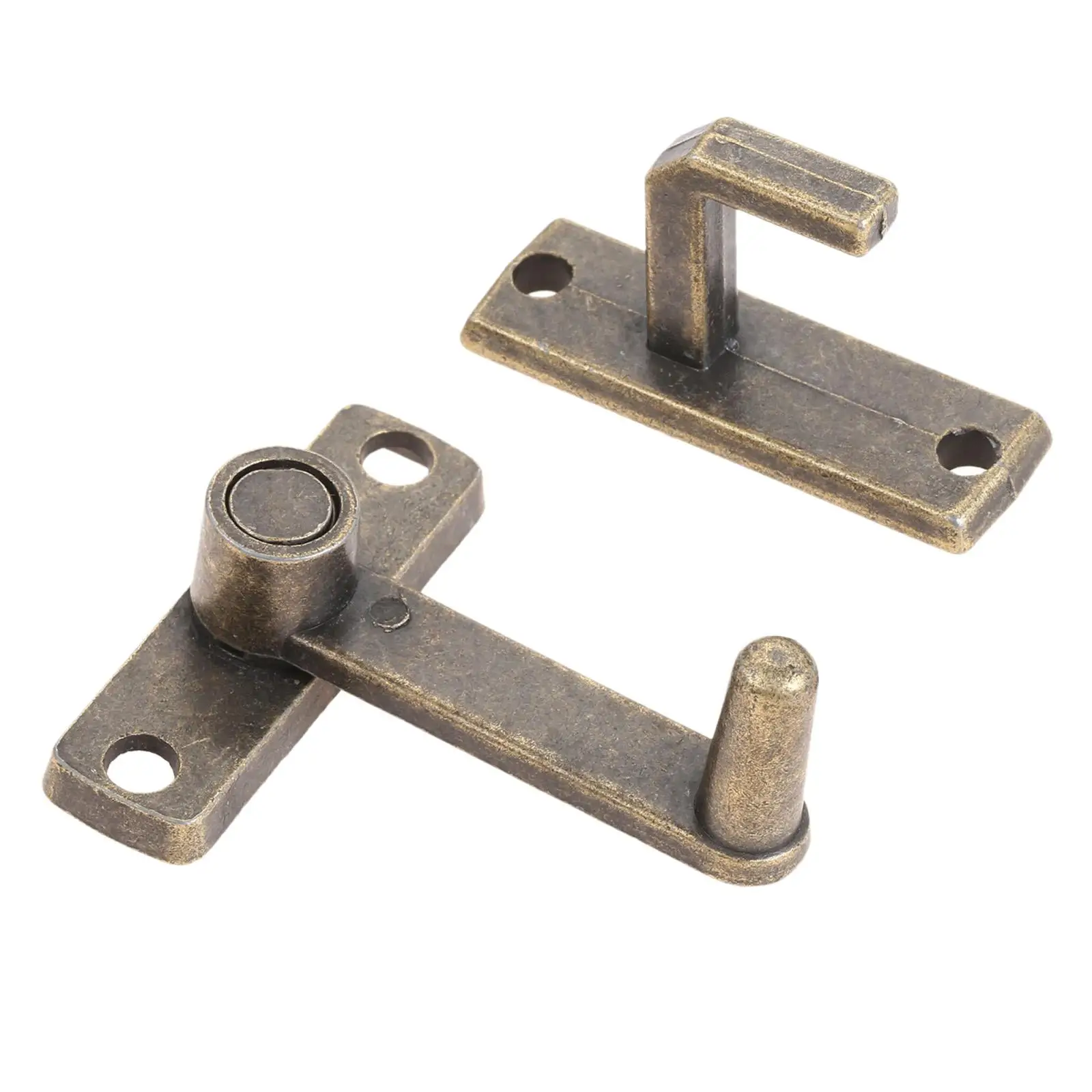 

Metal Barn Sliding Door Lock Vintage Buckle Lock Gate Latch Hardware for Gate Window Outdoor Bathroom