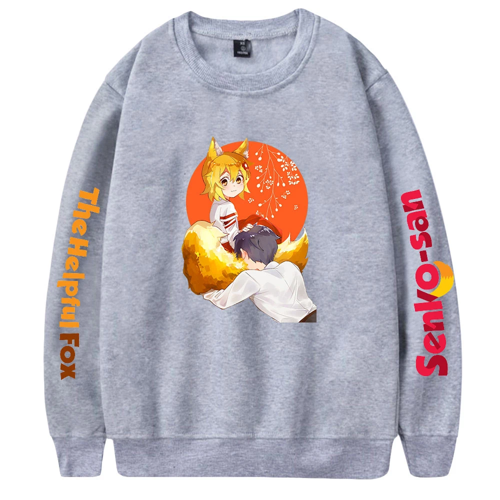 

The Helpful Fox Senko San Anime Men Women Harajuku Printing Hoodie Sweatshirts Fashion Crew Neck Tracksuit Men Harajuku Clothes
