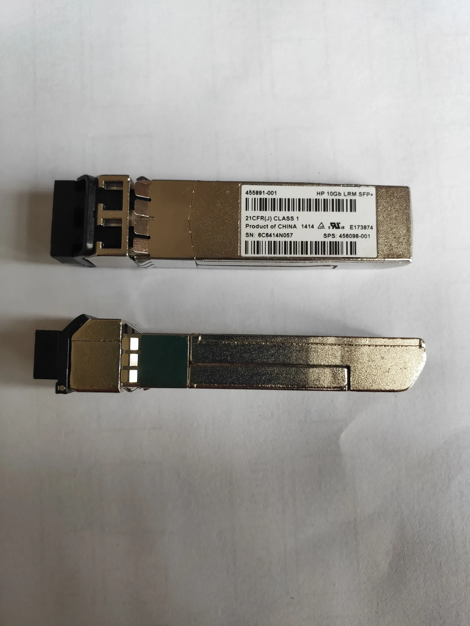 H-P/10G LRM SFP 455891-001/456098-001/10GB LRM SFP+ Fiber Opticport module Module