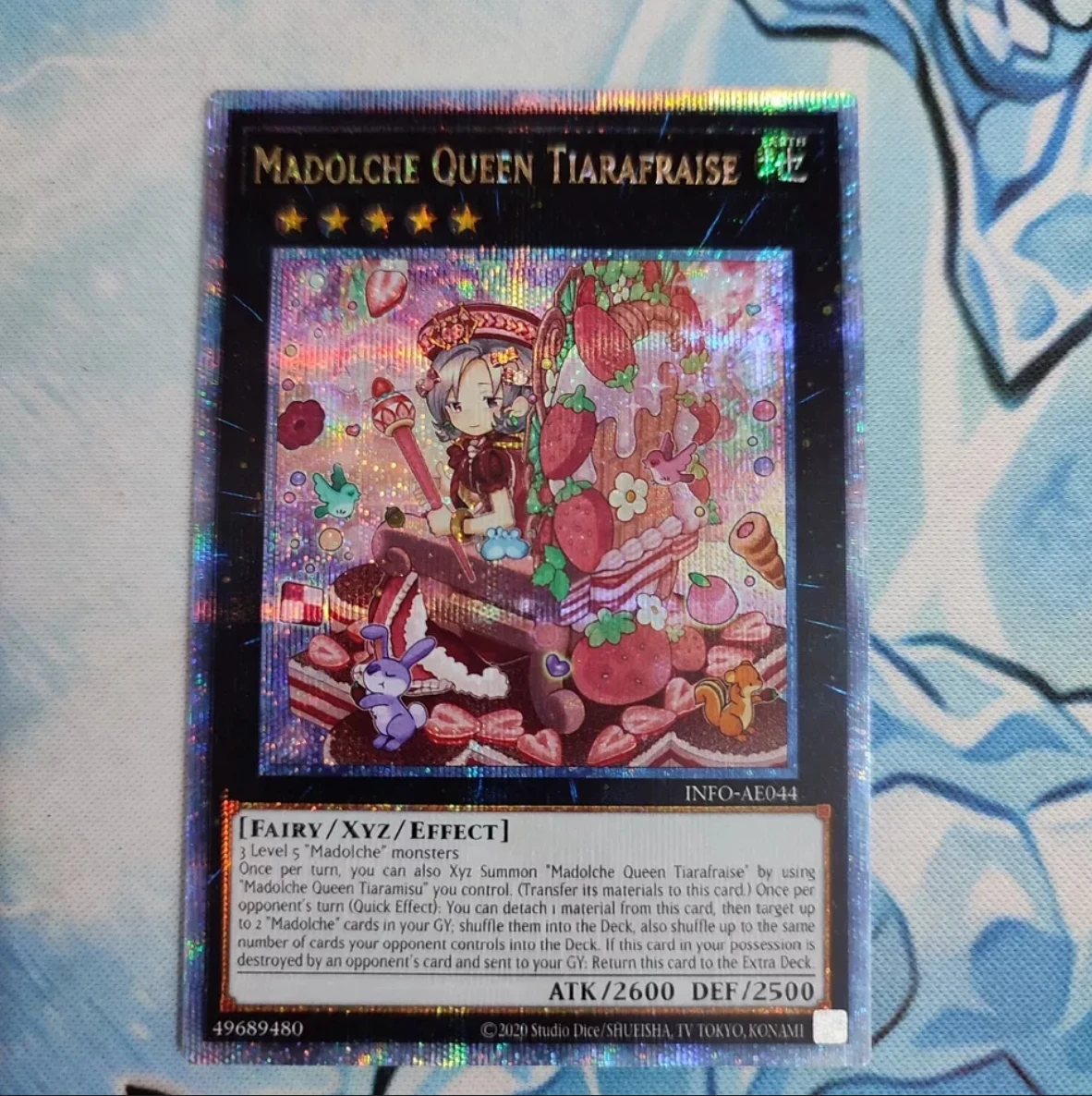 Yugioh KONAMI INFO-AE044 Madolche Queen Tiarafraise секрет 25 четверти века редкая азиатская коллекция на