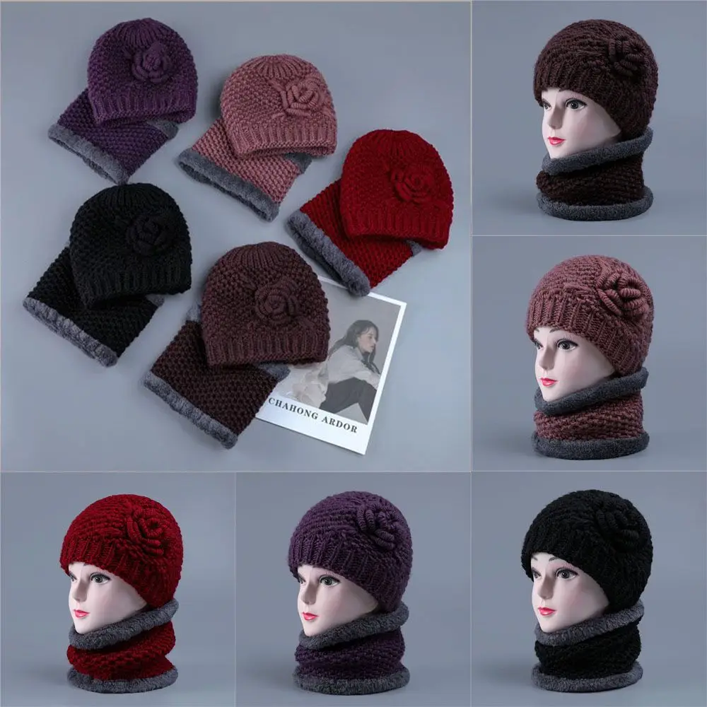 Теплая зимняя шапка для пожилых женщин. Модная вязаная шерстяная в форме банана.