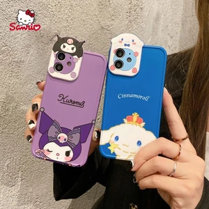 Sanrio Kuromi Stereo Lens Cartoon Phone Case for iPhone12 12Pro 12Promax 11 Pro 11Promax Mini X XS MAX XR 7 8 Plus Cover