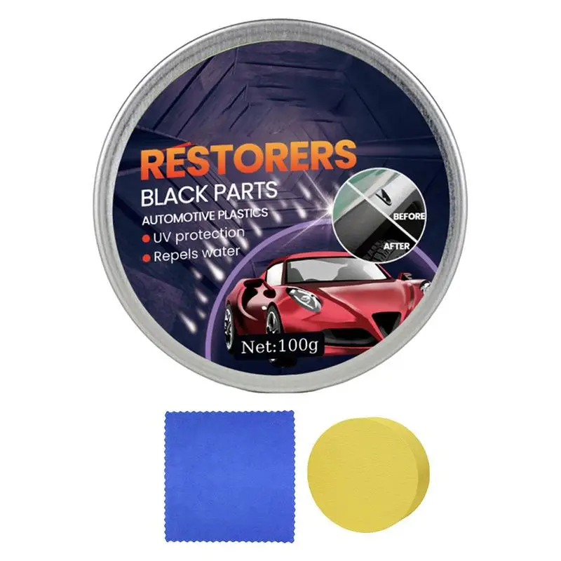 

Refurbish Agent For Car Waterproof Leather Plastic Renovator Refreshing Restorer UV-Resistant Portable Restorer With Sponge