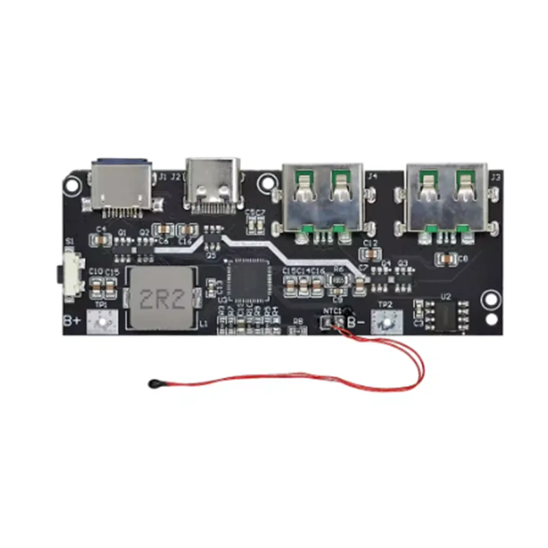 QC4.0 QC3.0 LED Dual USB 5 В 4 А 22 Вт Micro/Type-C Мобильный внешний аккумулятор 18650 Модуль зарядки