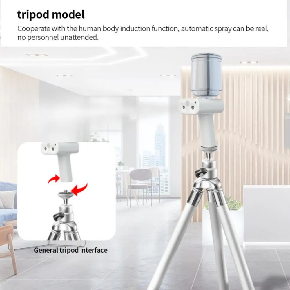 

500ML Portable Human Body Induction Disinfection Machine Sprayer Blue Light Rechargeable Nano Steam Water Spray Gun Home