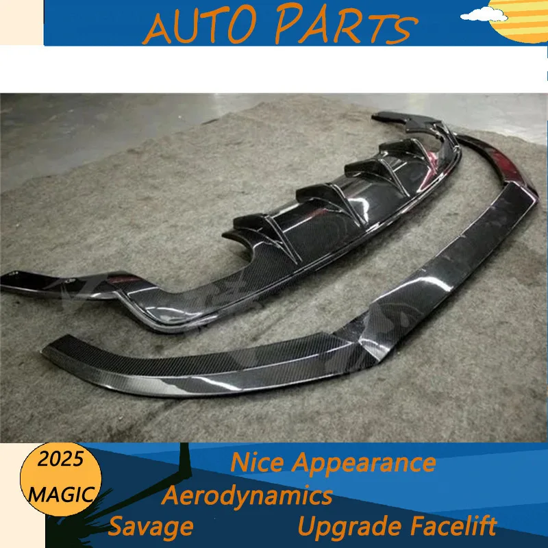 Подходит для Audi A3 Sport S3 со модифицированной губкой из углеродного волокна задней