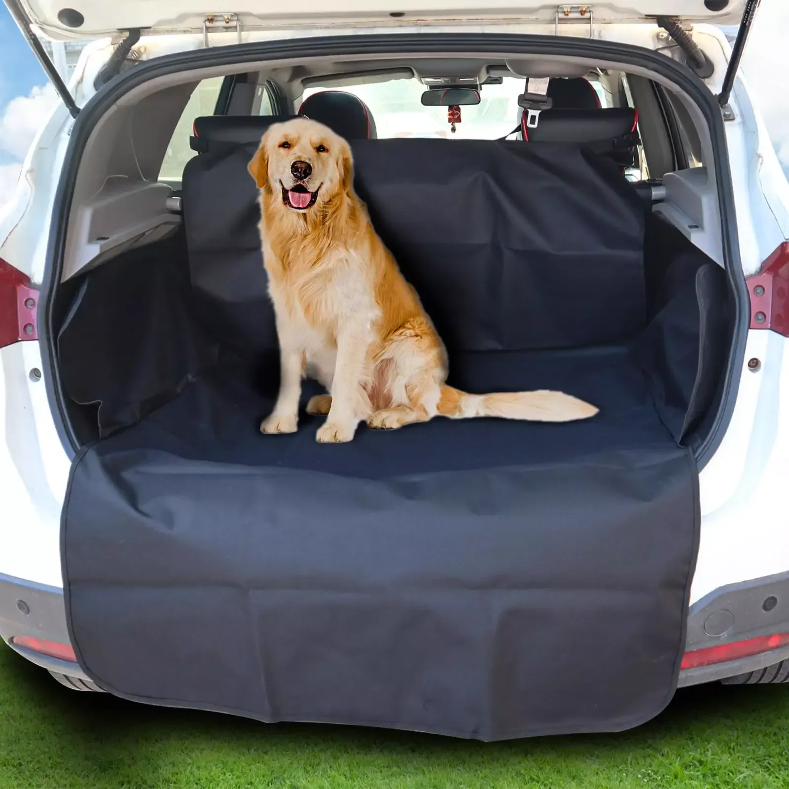 

version Car SUV Hatchback Rear Back Seat Cover Pet Dog Boot Mat Cargo Liner Trunk Tray Bumper Tray Protector Accessories
