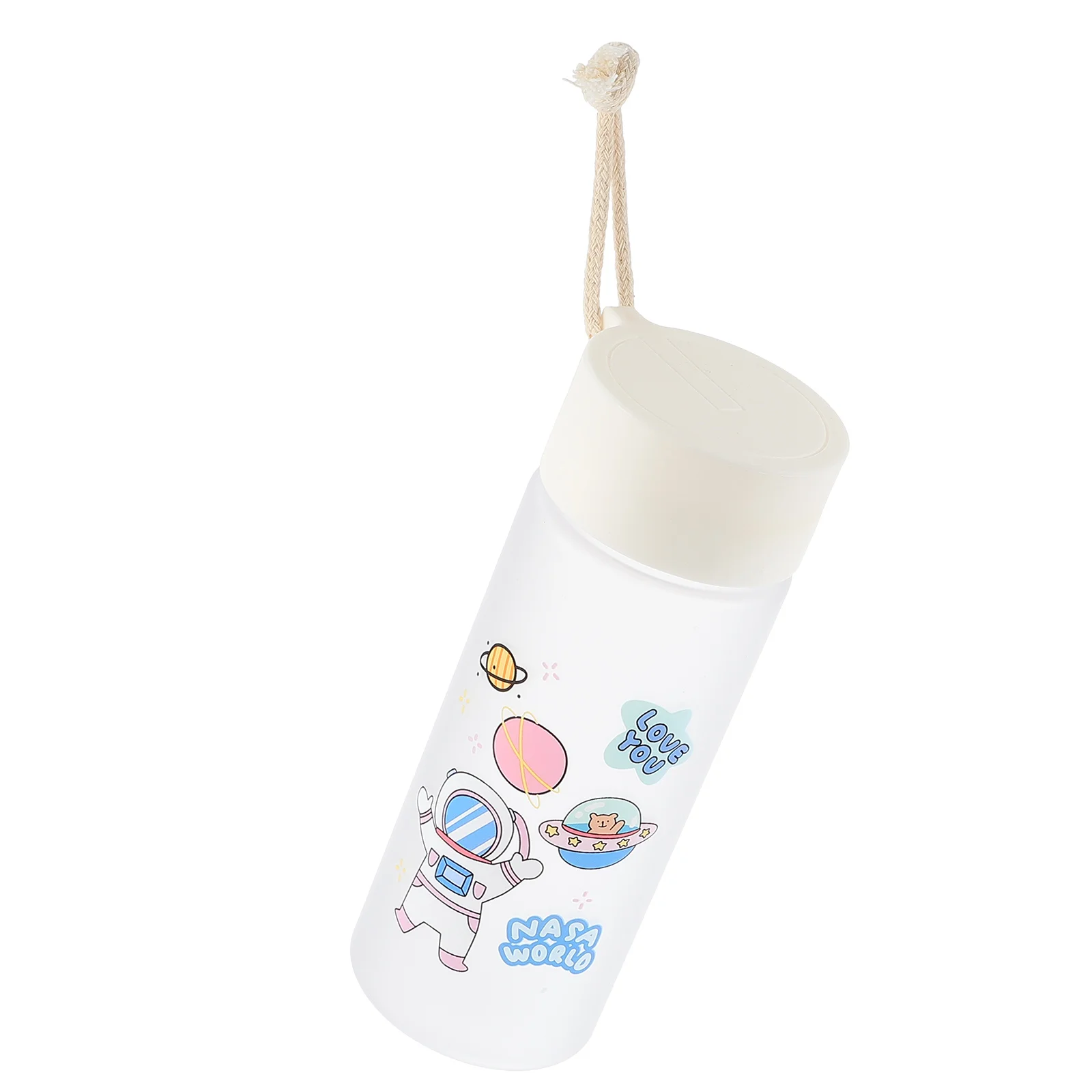 

Bottle Water Cup Drinking Outdoor Portable Jug Straw Reusable Cute Hiking Kids Mug Coffee Restaurant Container Gym Practical