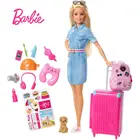 Оригинальная дорожная Кукла Барби с одеждой, аксессуары, игрушки, кукла Барби, игрушки для детей, детские игрушки для девочек, кукла