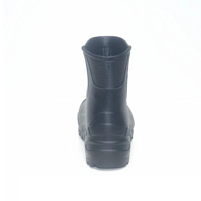 EVA Men'S Rubber Boots Short Tube Breathable Rain Boots Universal Platform Winter Cooker'S Mature Shoes Solid Color Size 37-46