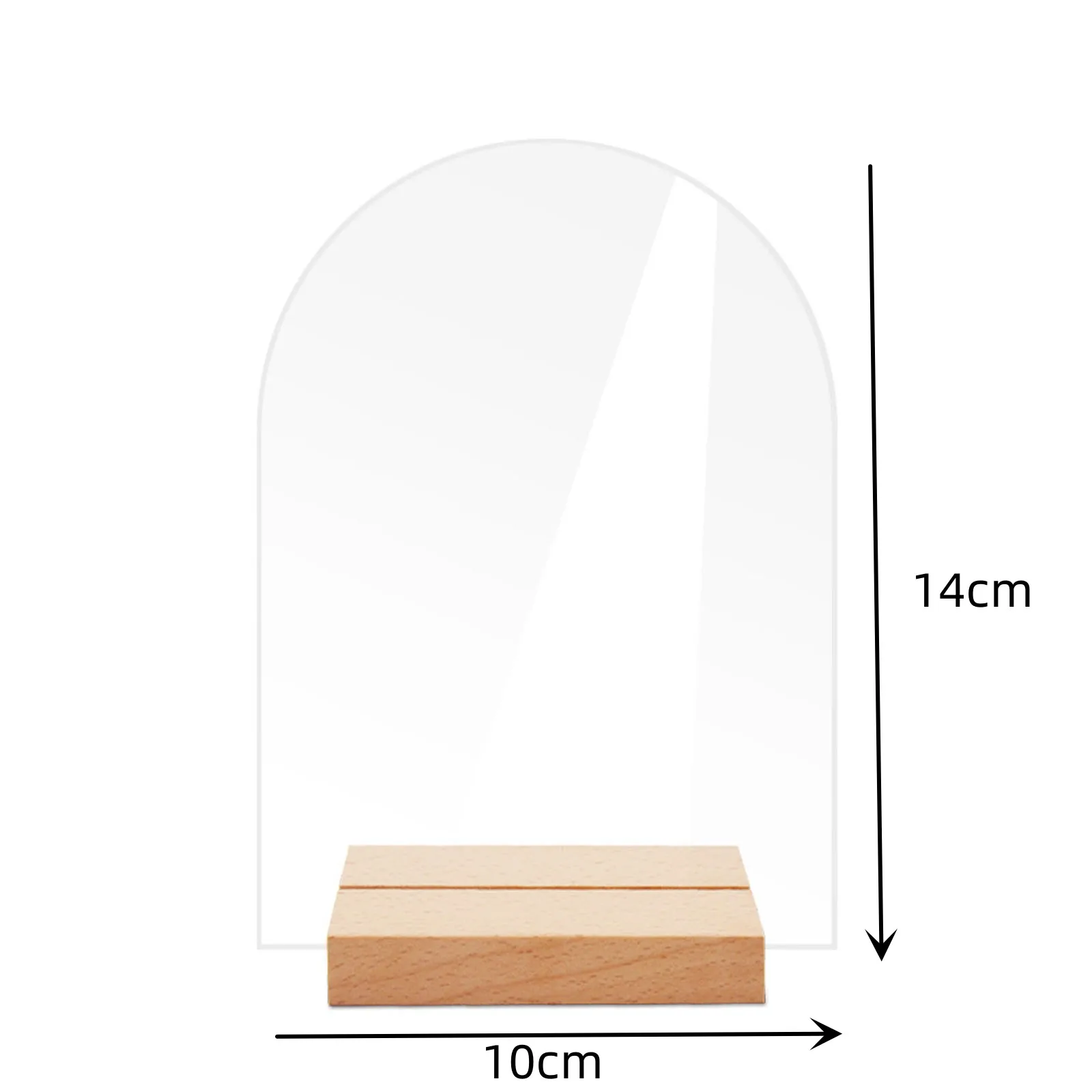 12 шт./набор прозрачные акриловые знаки с деревянной подставкой