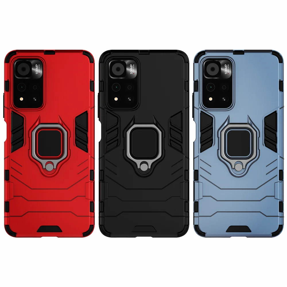 

4 in 1 Case on the For Xiaomi Redmi Note 11 Pro Global Version 10 9 9s 9T Mi 10T 11 Lite 11T Poco F3 M3 Pro 5G X3 GT NFC Cover