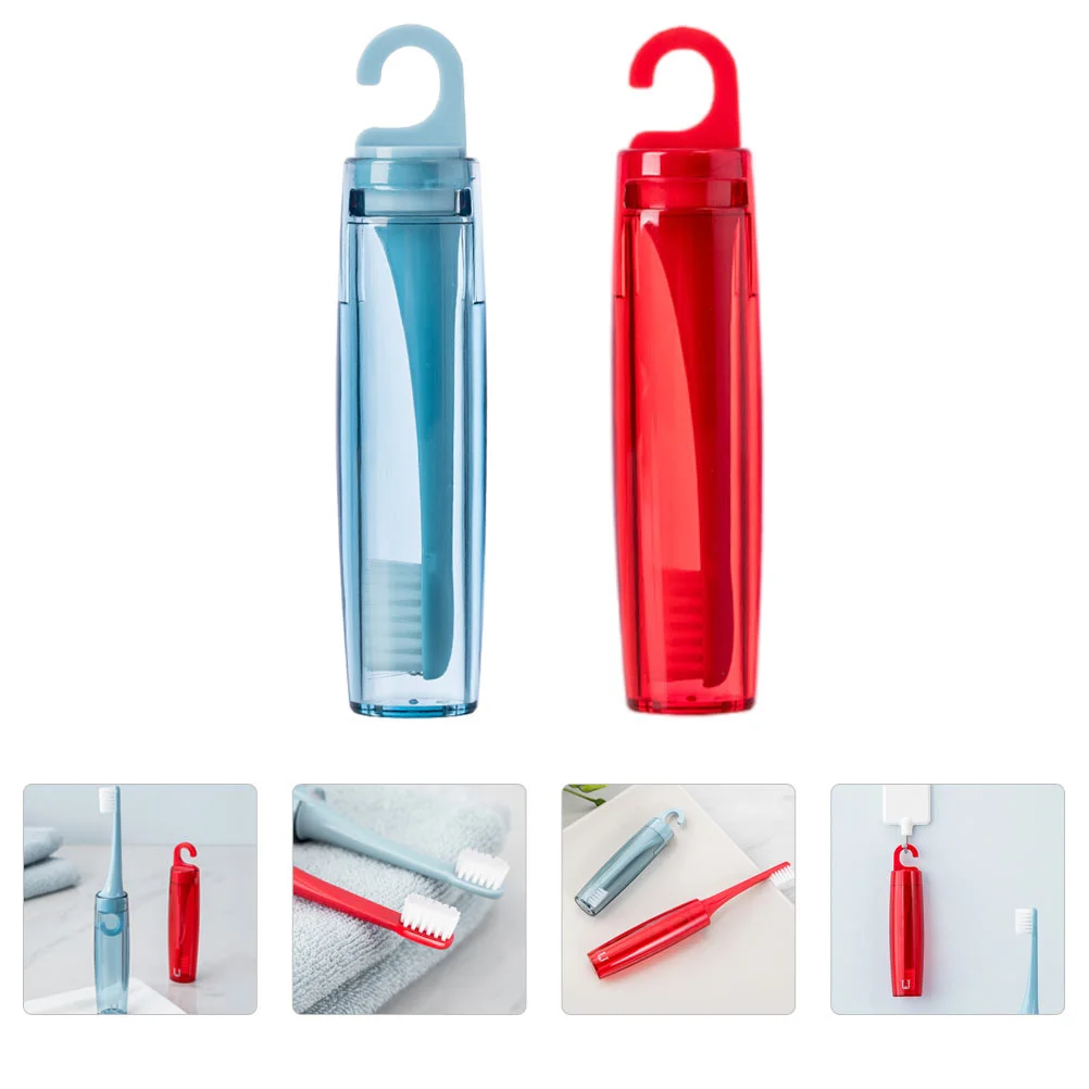 

2pcs Practical Durable Oral Care Supplies Supple Bristles Cleaners for Home