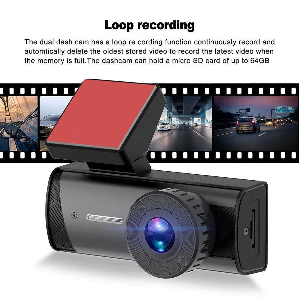 Фото Видеорегистратор Xgody 720P HD для автомобиля, видеорегистратор с Wi-Fi, яркий дисплей, Автомобильный видеорегистратор, переднее стекло, камера, ав... №4