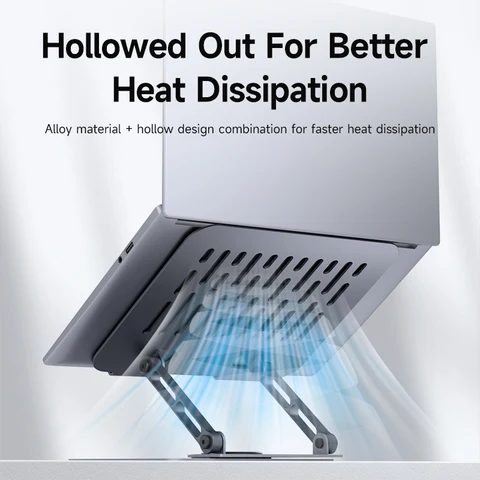 Подставка для ноутбука Hagibis для стола, регулируемая подставка для ноутбука 360° °   Вращающийся эргономичный держатель для ноутбуков для всех ноутбуков до 18 дюймов.