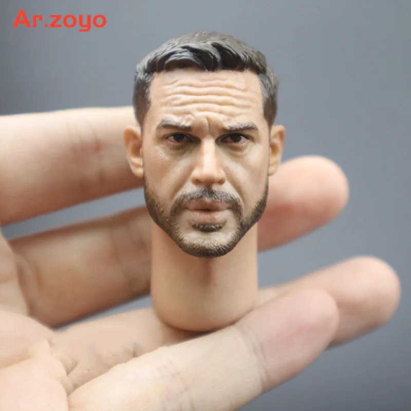 

1/6 Tom Hardy Head Sculpt Male Soldier Head Carving Model Fit 12'' Soldier Action Figure Body Dolls