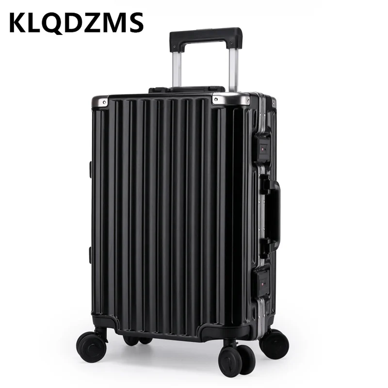 KLQDZMS High Quality  Fashion 20'24 Inch Macaron Colored Luggage Simple Style Business Suitcase Unisex Crashproof Travel Case