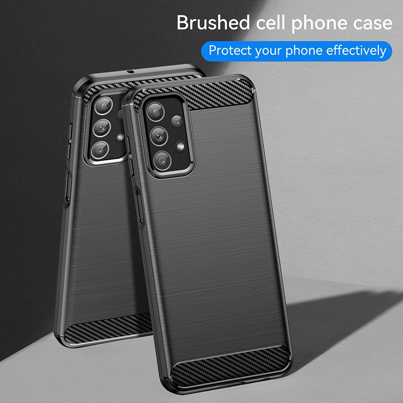 For Samsung Galaxy M23 Case Silicone For Samsung M23 Case Carbon Bumper Rubber Cover Galaxy M23 M53 M52 M32 A23 A73 A53 Cover