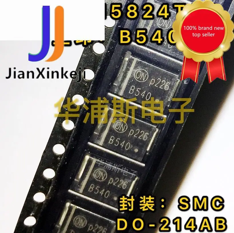 

30pcs 100% orginal new Schottky SMD diode 1N5824T3G screen printing B540 package SMC DO214AB in stock