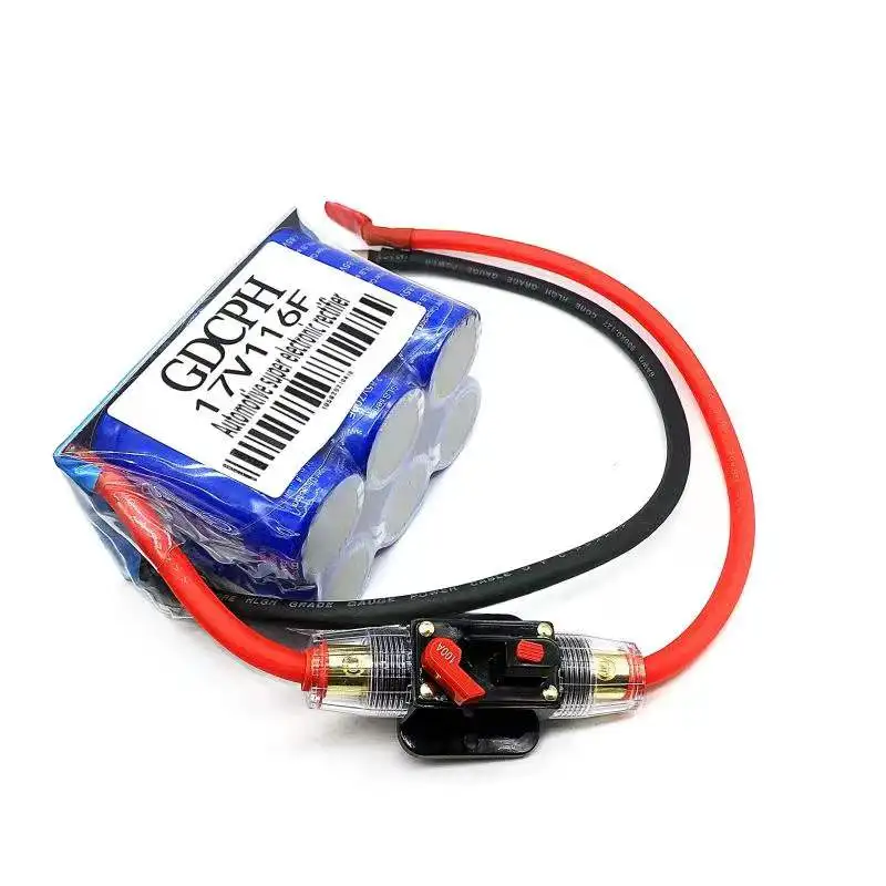 17V116F Super Farad capacitor 16V 100F auto start rectifier to protect battery oil saving and voltage stability