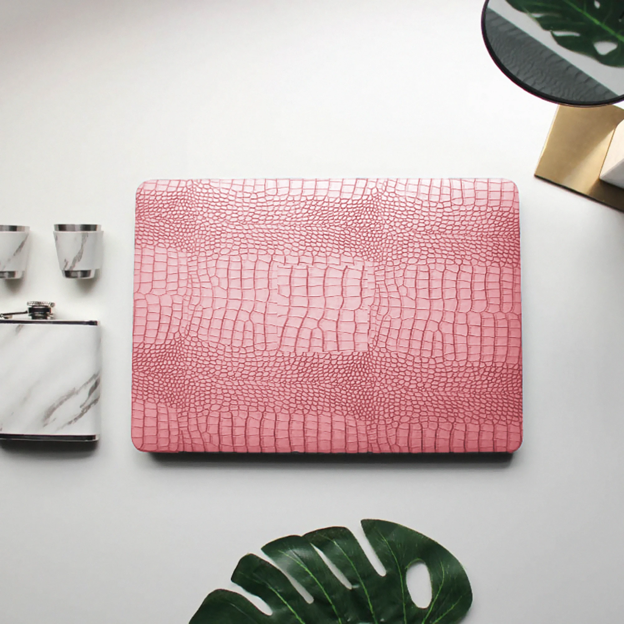 Розовый чехол для MacBook из крокодиловой кожи абстрактный ноутбука Air 13 Macbook Pro 16 14 15