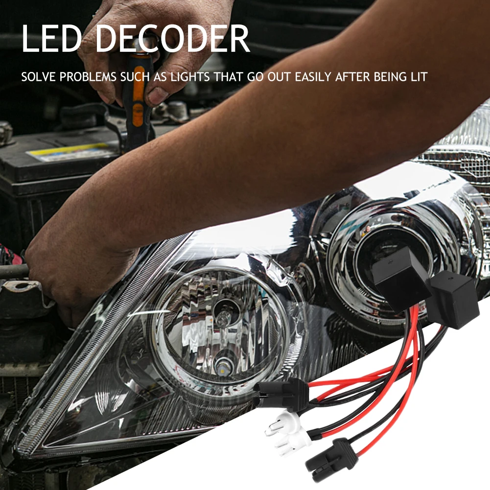 

2Pcs 50W H7/9005/9006 Car Load Resistor Error Canceller LED Decoder Canbus Free Wiring Canceller Decoder Light
