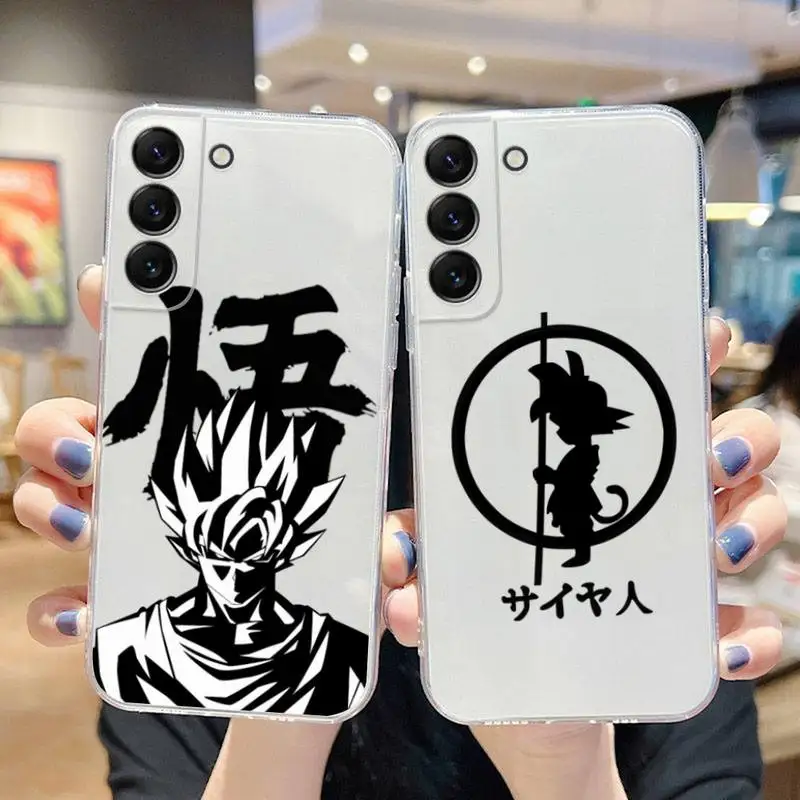 

Dragon Ball Z Anime Son Goku DBZ Phone Case For Samsung Galaxy S22 S21 Ultra S20 S30 FE S8 S9 S10 5G Plus Soft Transparent Cover