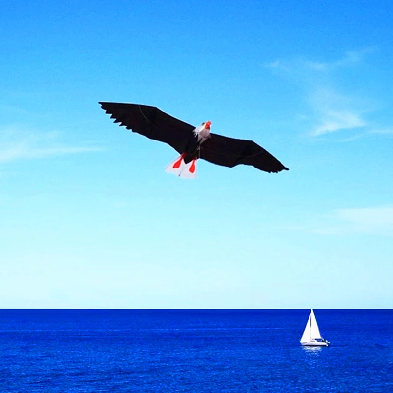 Бесплатная доставка воздушный змей с белым орлом и ручкой для серфинга взрослых