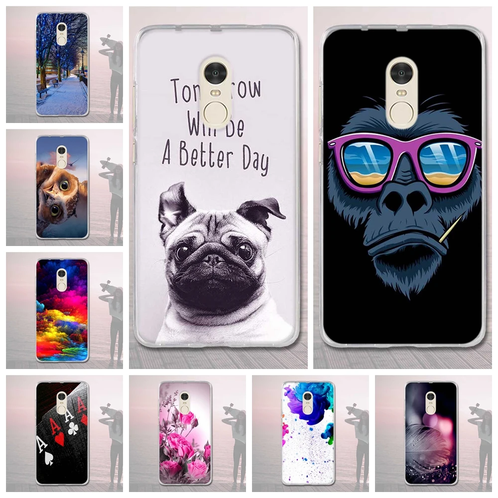 Чехол для Xiaomi Redmi Note 4 силиконовый Мобильный телефон задняя крышка 4X чехол бампер